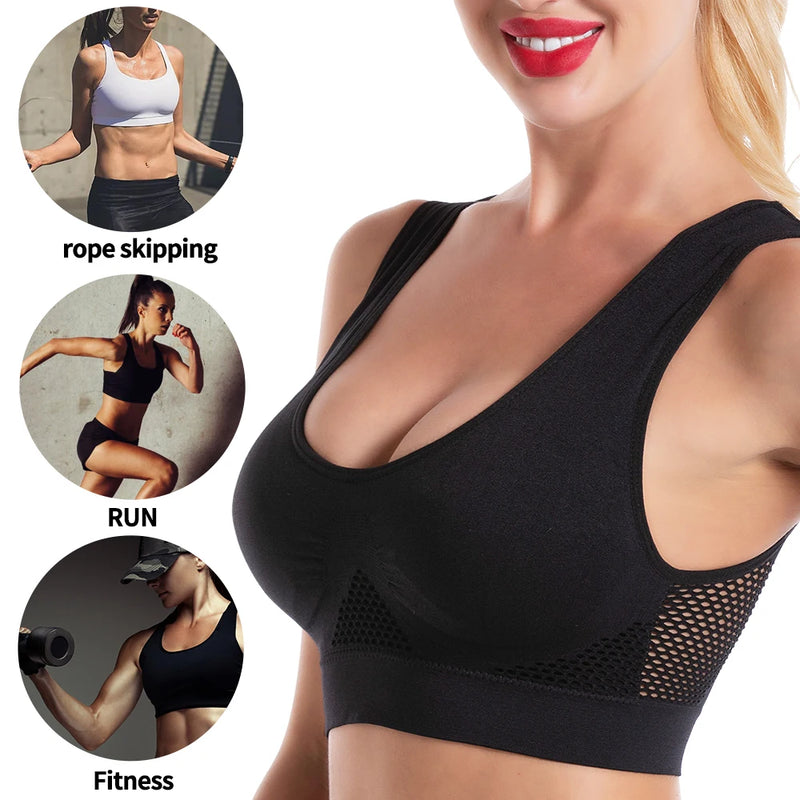 Sutiã Sports Bra sem costuras plus size sexy push up bralette Sutiã feminino sem armação bones top Feminino Pitted Wireless bra Tube Top