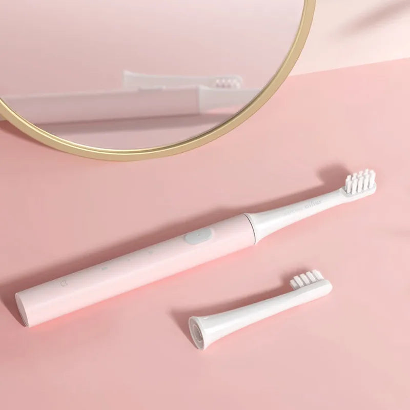 XIAOMI MIJIA Escova de dentes eléctrica sónica Escova de dentes sem fios recarregável por USB Escova de dentes automática ultra-sónica à prova de água