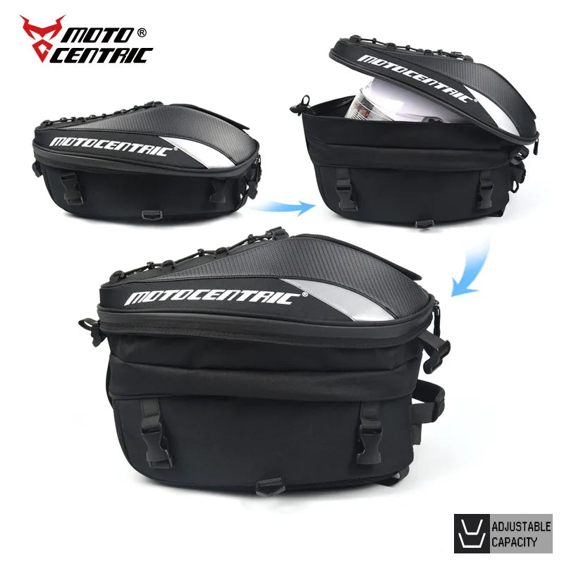 Nova bolsa impermeável para cauda de motocicleta multifuncional durável para assento traseiro de motocicleta Bolsa para motocicleta de alta capacidade Mochila para motociclista