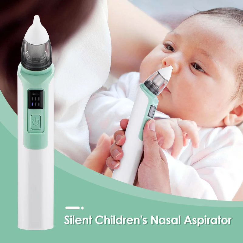 Aspirador nasal de segurança para bebés Aspirador nasal para bebés Kit de higiene para recém-nascidos Inalador de muco e corrimento nasal para crianças Cuidados de saúde