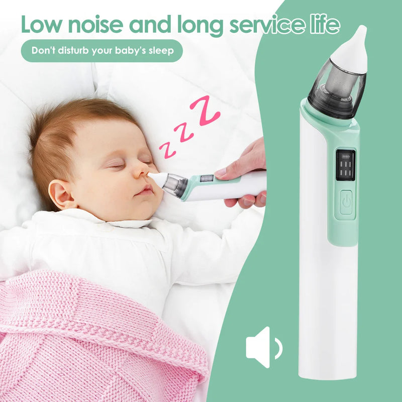 Aspirador nasal de segurança para bebés Aspirador nasal para bebés Kit de higiene para recém-nascidos Inalador de muco e corrimento nasal para crianças Cuidados de saúde