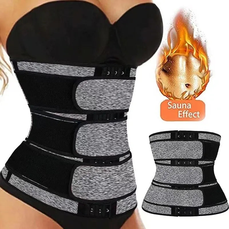 Cinto para modelar o corpo Cinto de suor Burst Fitness Protetor de cintura Cinto de cintura Pós-parto Shapewear Cinto de cintura para modelar o corpo Cinto para dobrar a barriga