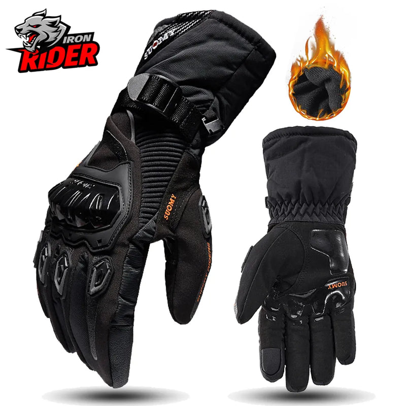 Luvas de motociclismo Luvas à prova de vento à prova de água Guantes Moto Homens Luvas de motociclismo Luvas de Moto Motocross com ecrã tátil inverno