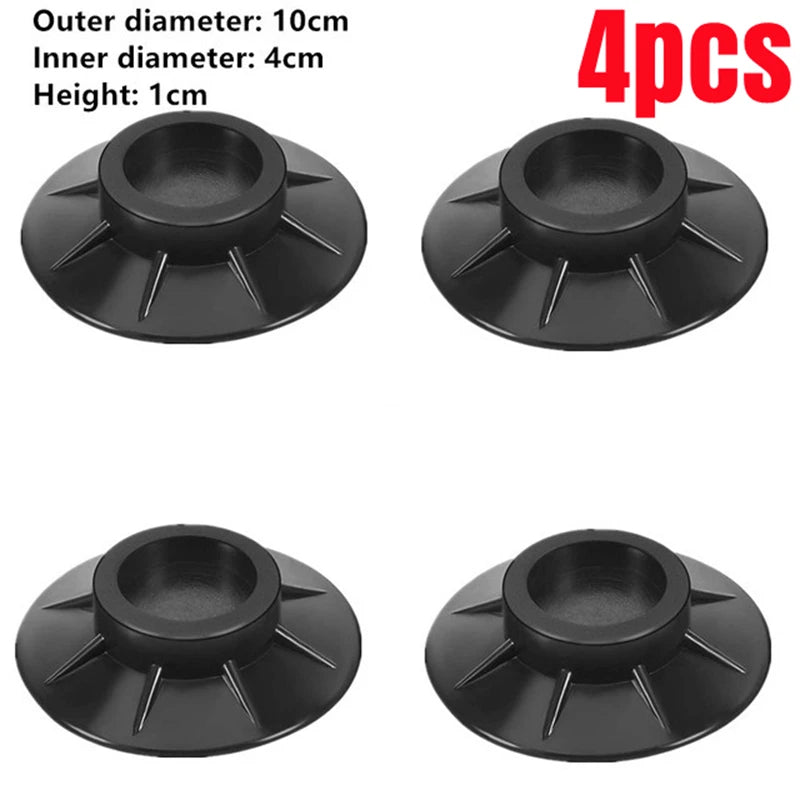 4Pcs Washing Machine Feet Pads Anti Vibration Non Slip Elasticity Rubber Mat Refrigerator Floor Furniture Prote Shock Proof Pad