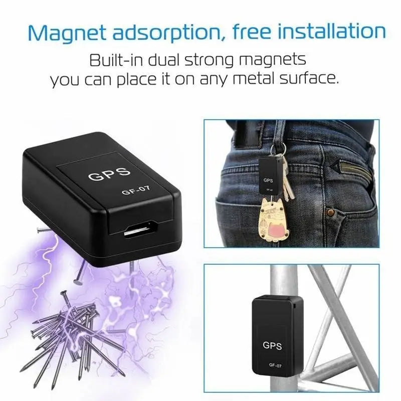 Mini GF 07 GPS Car Tracker Rastreamento em tempo real Antirroubo Anti-perda Localizador forte Montagem magnética Posicionador de mensagem SIM