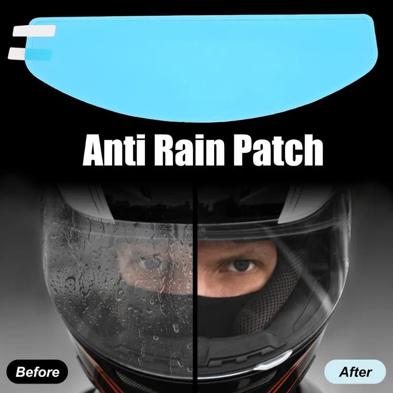 Capacete de motocicleta Lente de capacete de filme anti-embaciamento à prova de chuva durável Nano Coating Sticker Moto Safety Driving Helmet Accessories