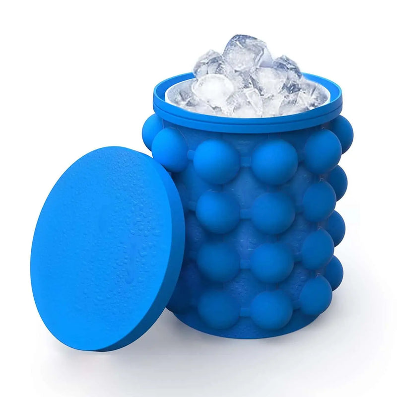 1pc-Silicone Ice Cube Maker Balde portátil Wine Ice Cooler Beer Cabinet Space Saving Kitchen Tools Drinking Whiskey Freeze