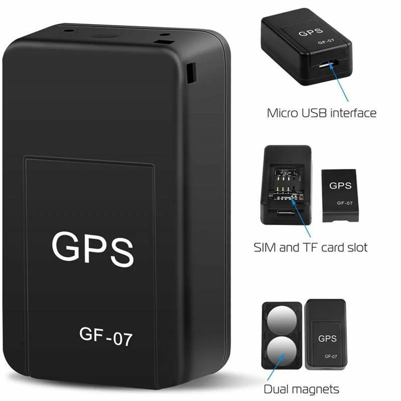 Mini GF-07 GPS Car Tracker Rastreamento em tempo real Antirroubo Anti-perda Localizador Forte Montagem Magnética 2G SIM Posicionador de Mensagem