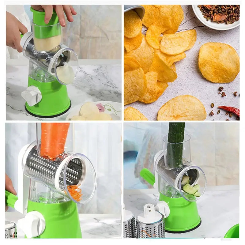 Multifuncional Manivela manual Triturador de batatas para cozinha doméstica