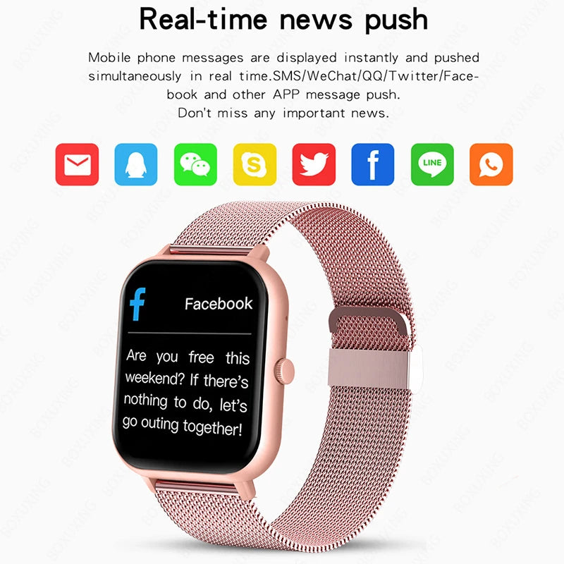 Xiaomi Call Smart Watch Mulheres Relógio inteligente com mostrador personalizado para Android IOS Relógio de música Bluetooth à prova de água Relógio de toque total