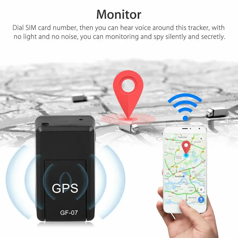 Mini GF 07 GPS Car Tracker Rastreamento em tempo real Antirroubo Anti-perda Localizador forte Montagem magnética Posicionador de mensagem SIM