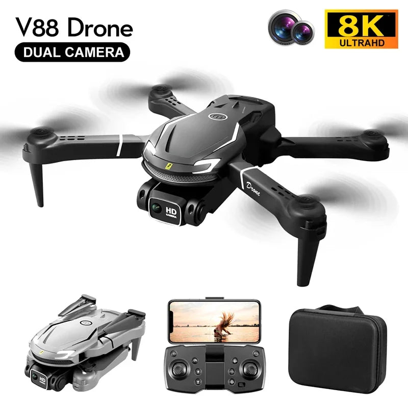 MIJIA V88 Drone 8K 5G GPS Profissional HD Fotografia Aérea Controlo Remoto Aeronave HD Câmara Dupla Quadcopter Brinquedo UAV