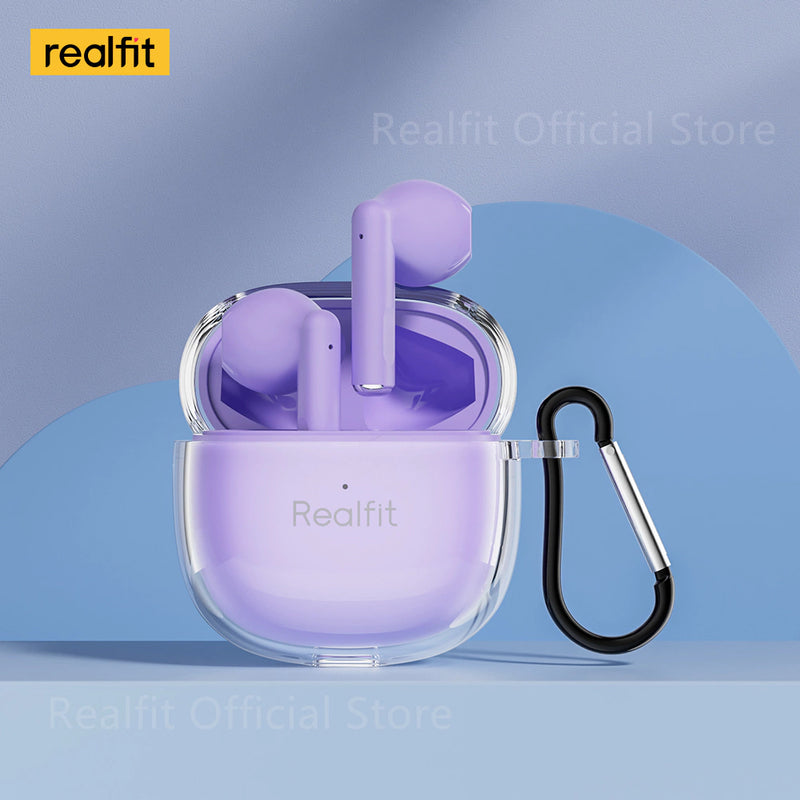 Realfit F1 TWS Fone De Ouvido Bluetooth De Boa Qualidade Sonora Mini Earbuds Sem Fio Mate Com Microfone